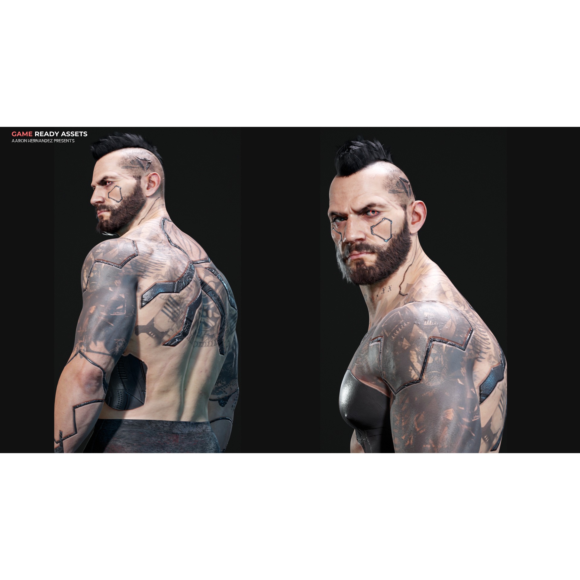 Base Male Sci-Fi Character - Low-Poly Game-Ready 3D Model - View 3