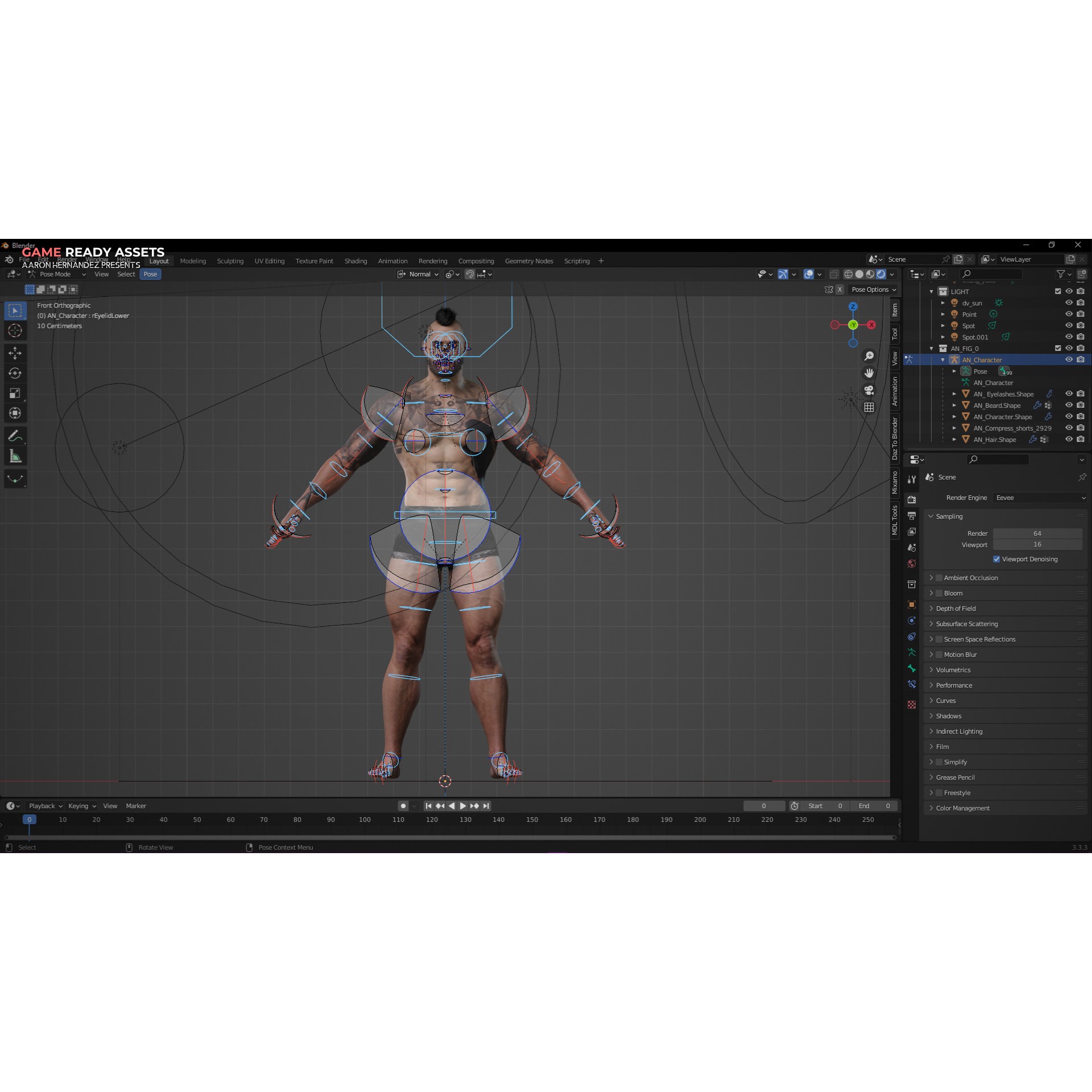 Base Male Sci-Fi Character - Low-Poly Game-Ready 3D Model - View 32