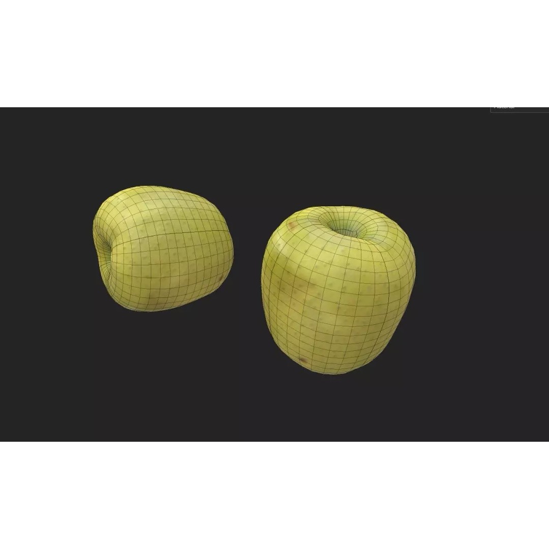Apple M29 3D Model – Low Poly Game Asset, FBX, PBR Textures