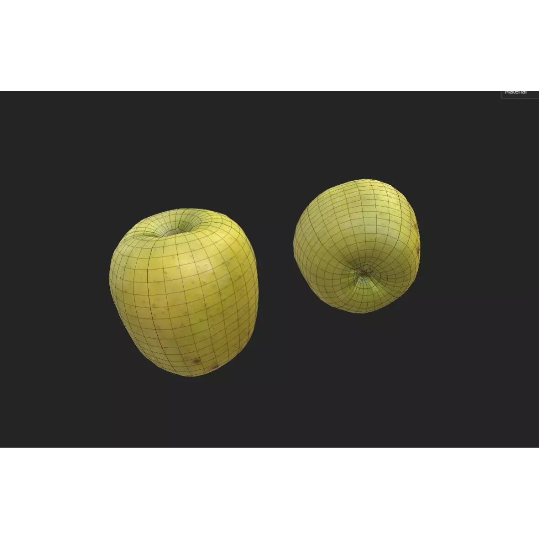 Apple M29 3D Model – Low Poly Game Asset, FBX, PBR Textures - View 3