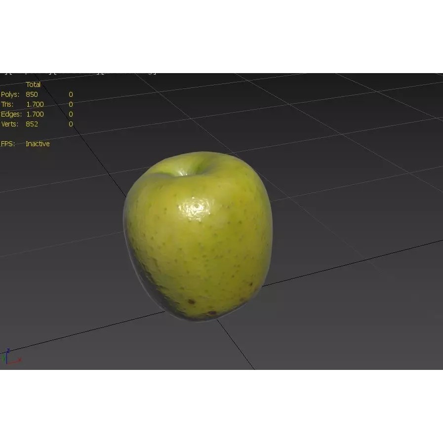 Apple M29 3D Model – Low Poly Game Asset, FBX, PBR Textures - View 4