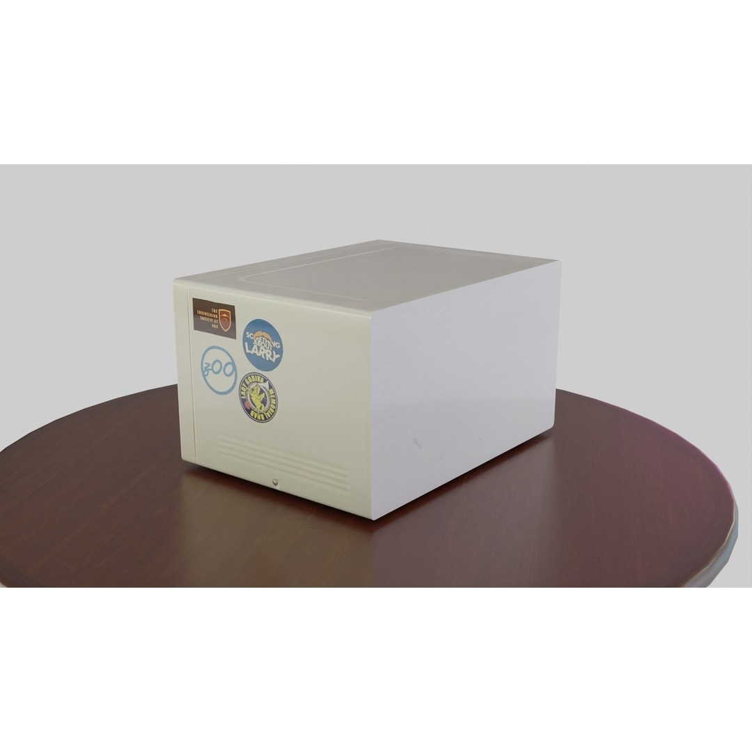 Microwave 3D Model – Low Poly Photorealistic Kitchen Asset, FBX, OBJ - View 5