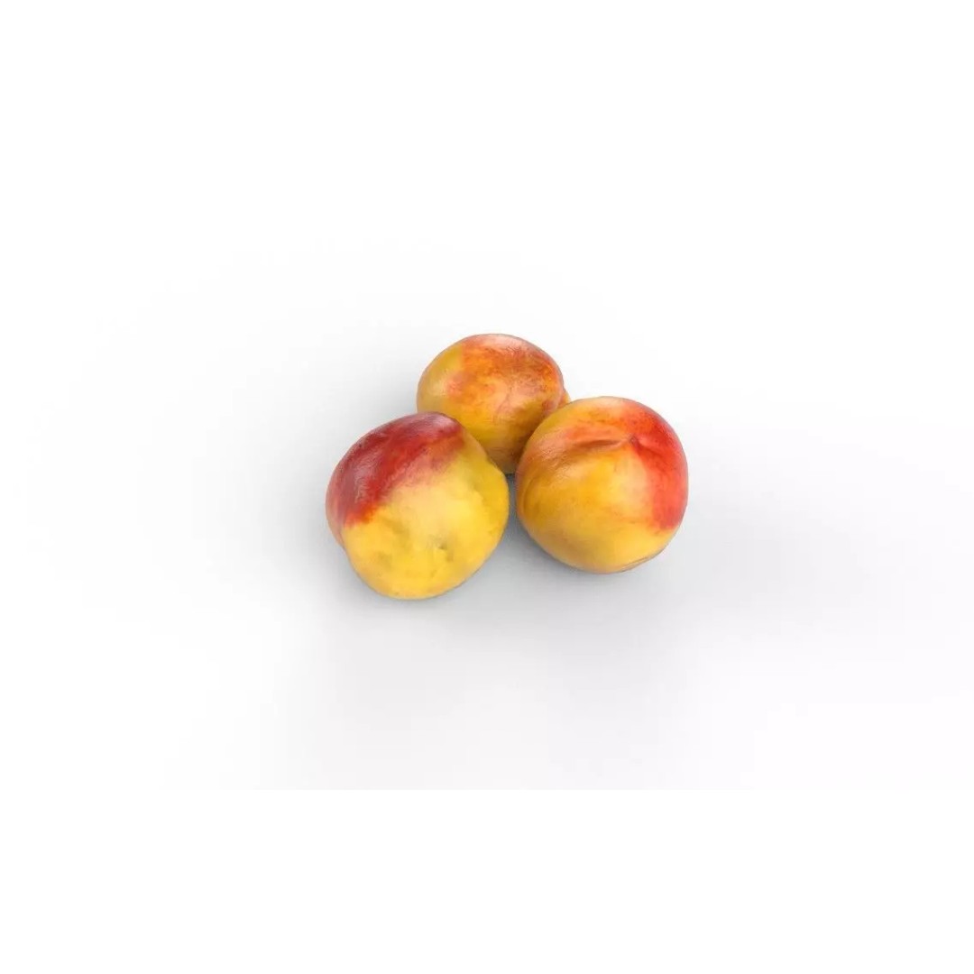 Nectarin 3D Model – Low Poly Fruit Asset with PBR Textures - View 2