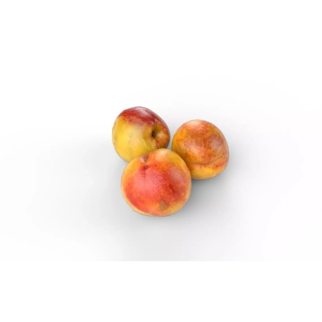 Nectarin 3D Model – Low Poly Fruit Asset with PBR Textures - View 6