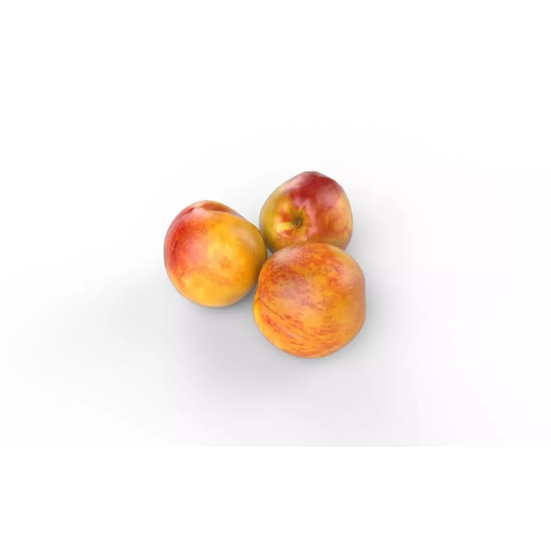 Nectarin 3D Model – Low Poly Fruit Asset with PBR Textures - View 7