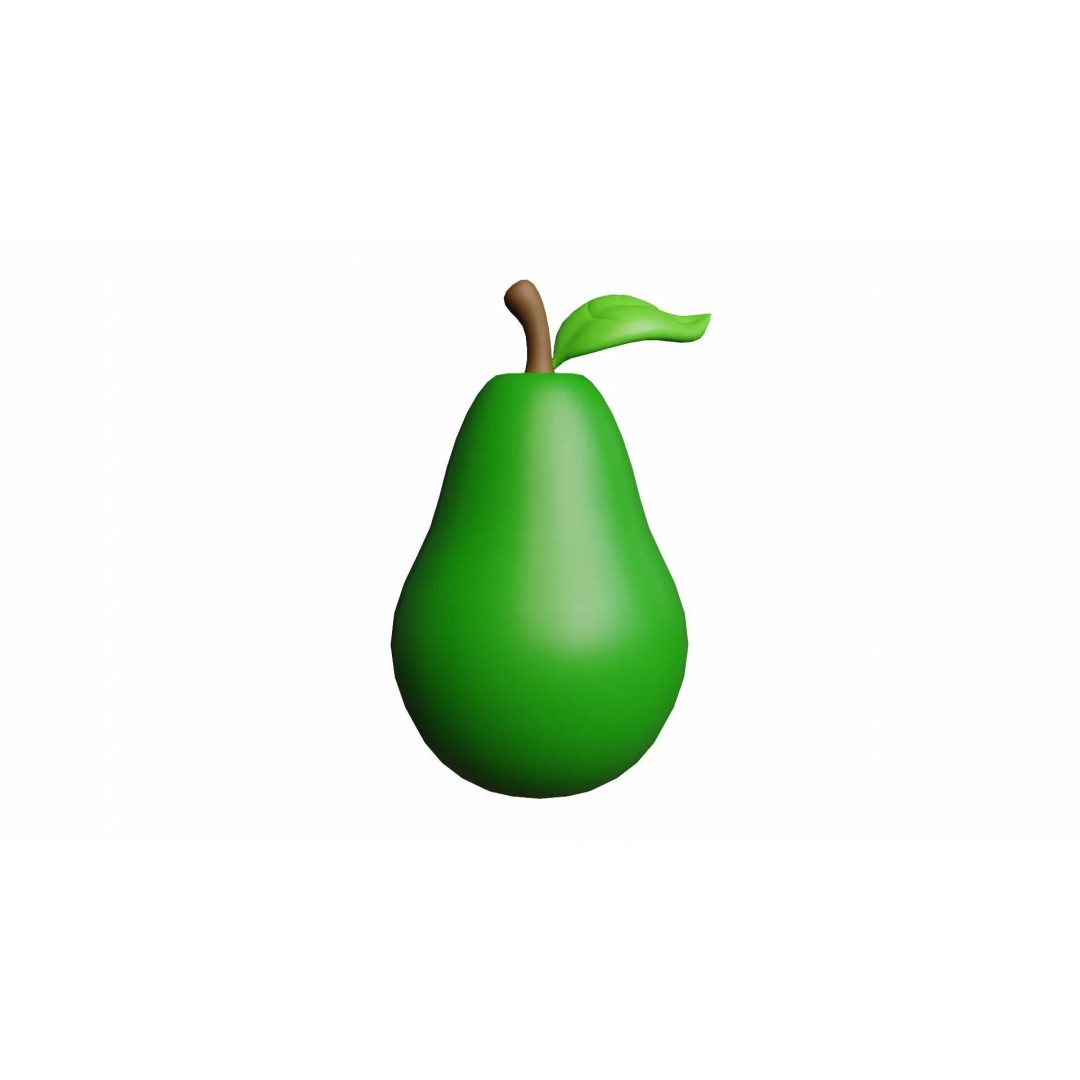 10 Fruits Pack 3D Model – Stylized Cartoon Low Poly, FBX, Blender - View 12
