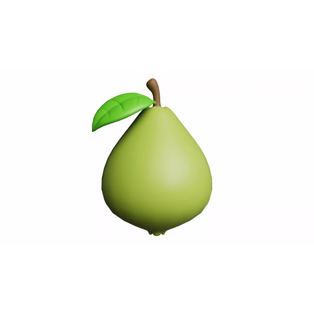 10 Fruits Pack 3D Model – Stylized Cartoon Low Poly, FBX, Blender - View 24