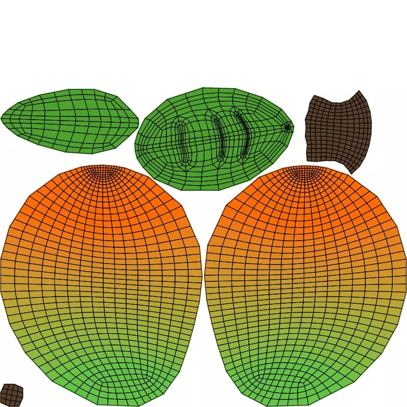 10 Fruits Pack 3D Model – Stylized Cartoon Low Poly, FBX, Blender - View 29