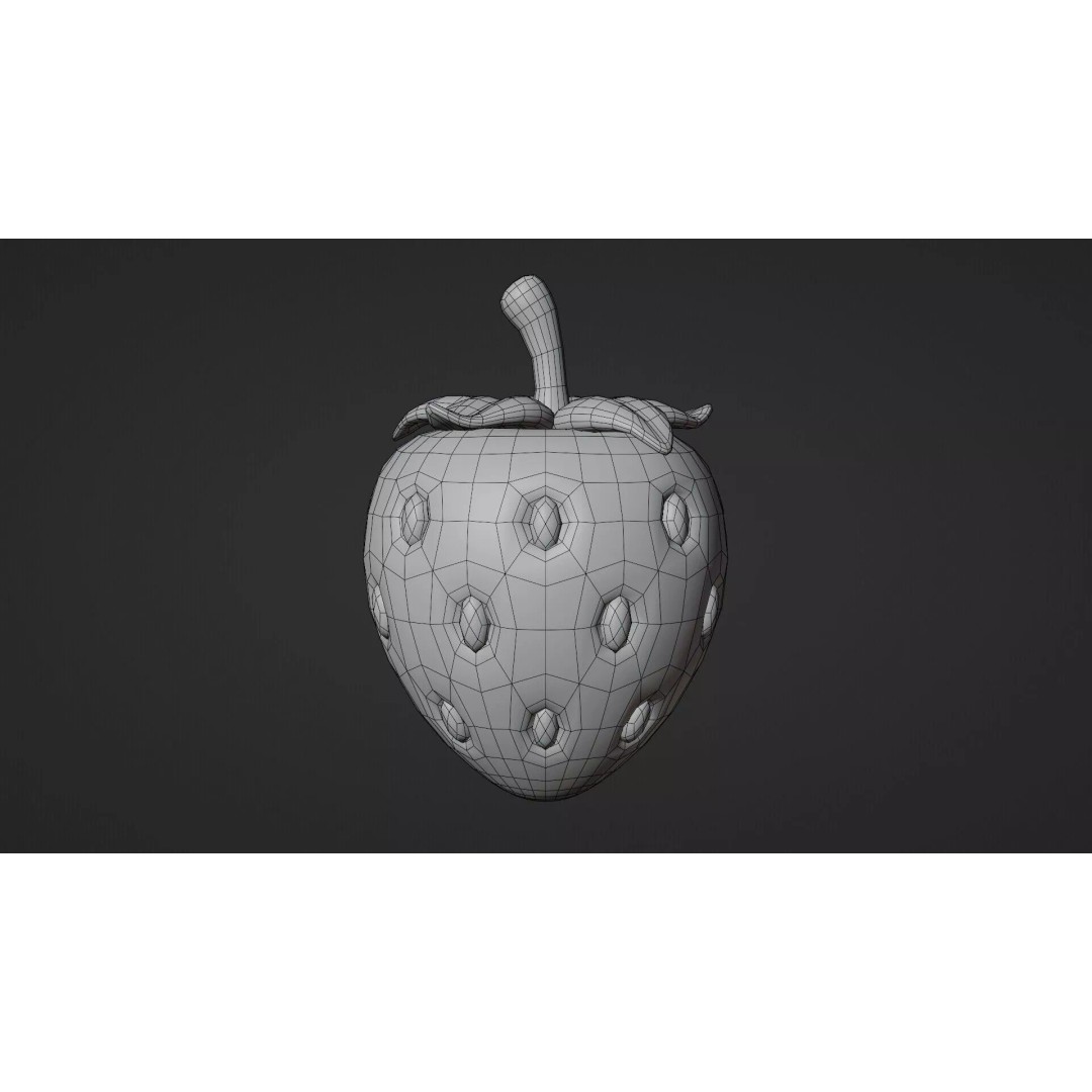 10 Fruits Pack 3D Model – Stylized Cartoon Low Poly, FBX, Blender - View 4