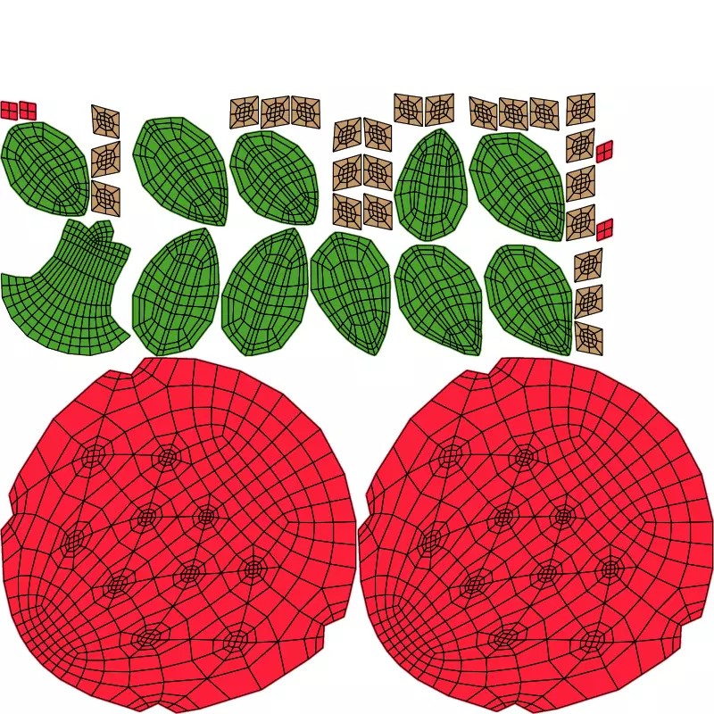 10 Fruits Pack 3D Model – Stylized Cartoon Low Poly, FBX, Blender - View 5