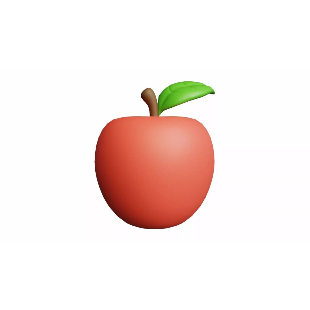 10 Fruits Pack 3D Model – Stylized Cartoon Low Poly, FBX, Blender - View 9