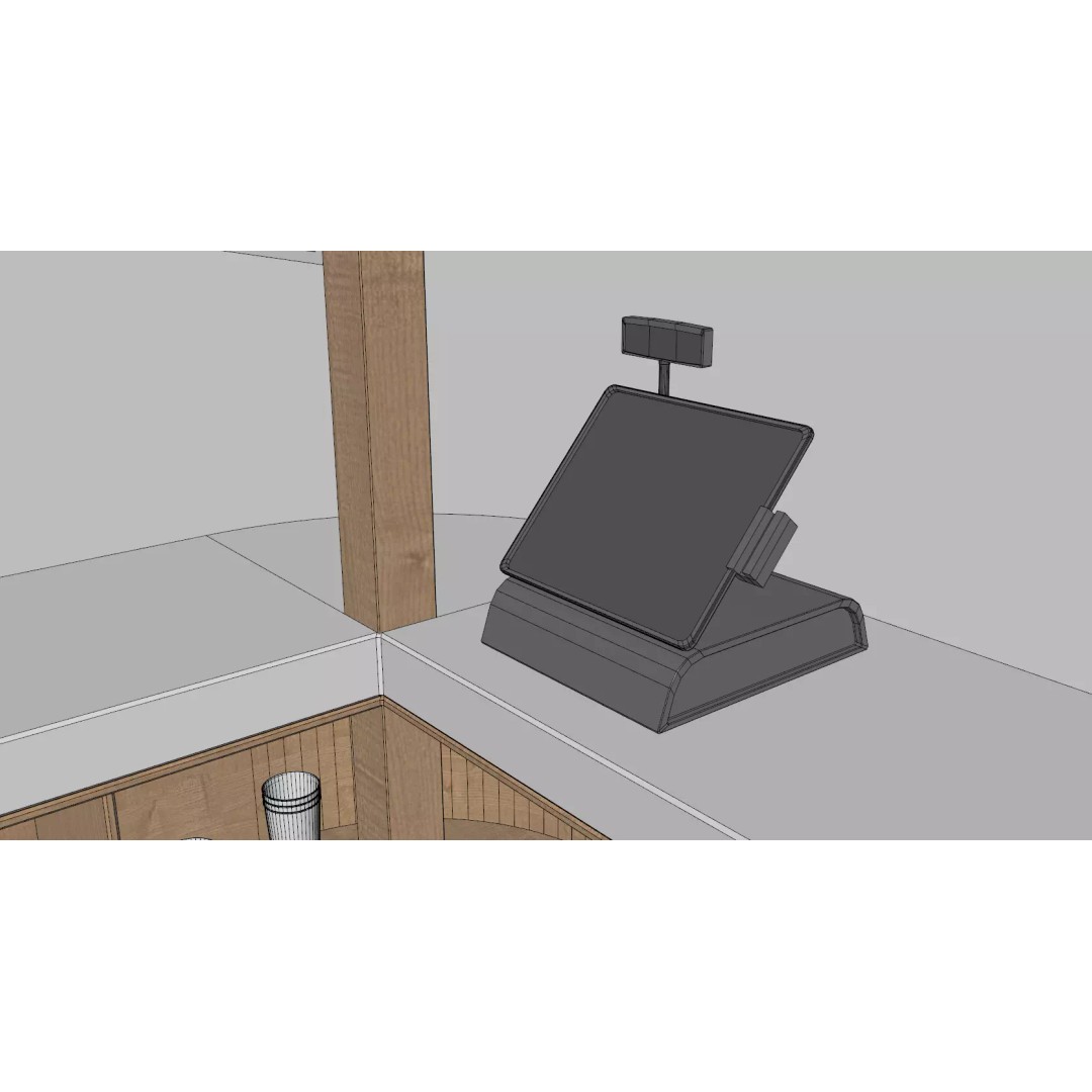 Beach Bar 3D Model – Wood Kiosk with Textures, FBX & OBJ - View 16