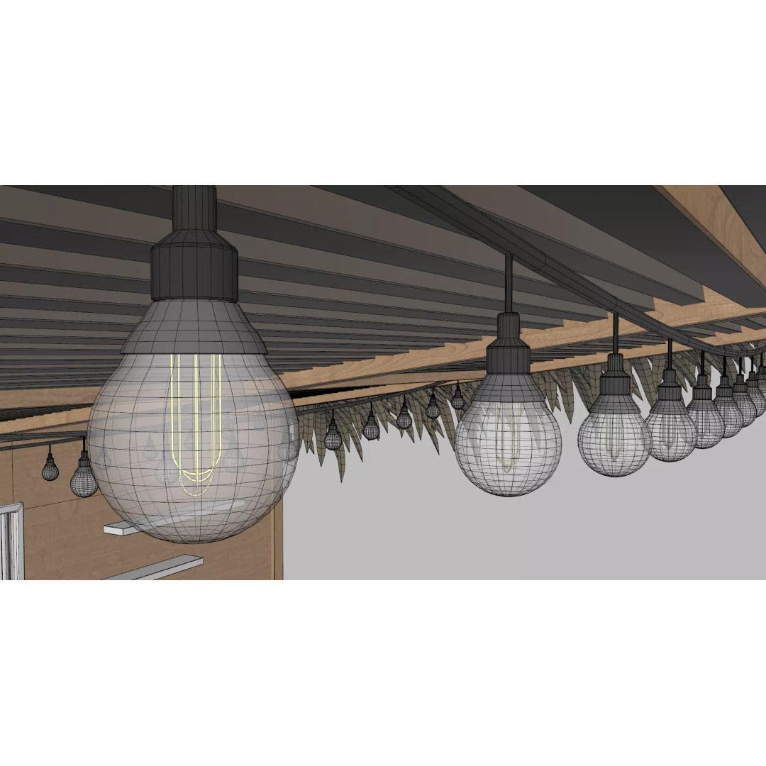 Beach Bar 3D Model – Wood Kiosk with Textures, FBX & OBJ - View 18