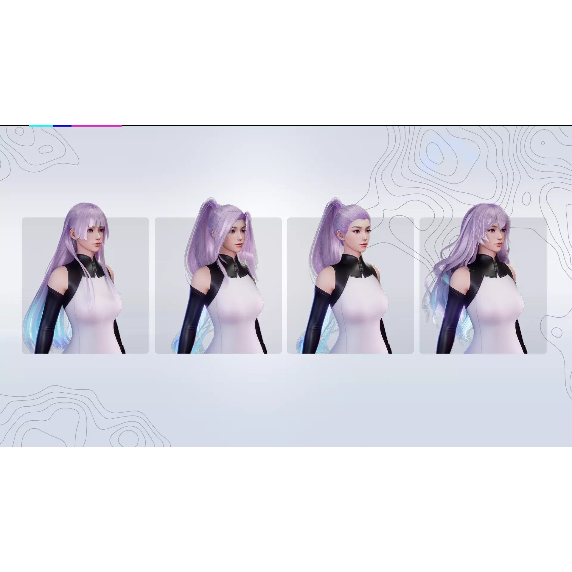 Cyber Operator Girl Ophelia - Low-Poly Game-Ready 3D Model - View 12