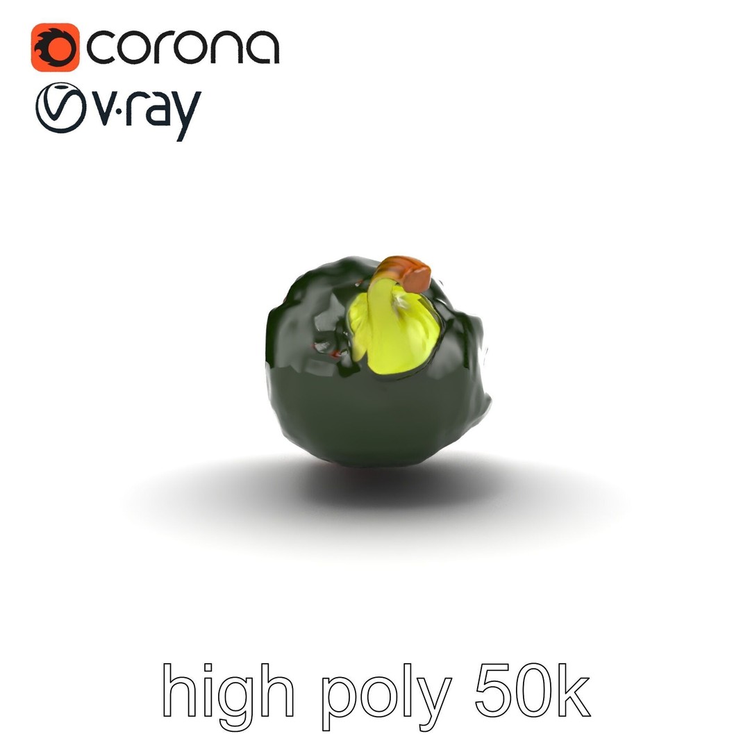 Chile Relleno 3D Model – Low Poly Culinary Asset, FBX, PBR Textures - View 19