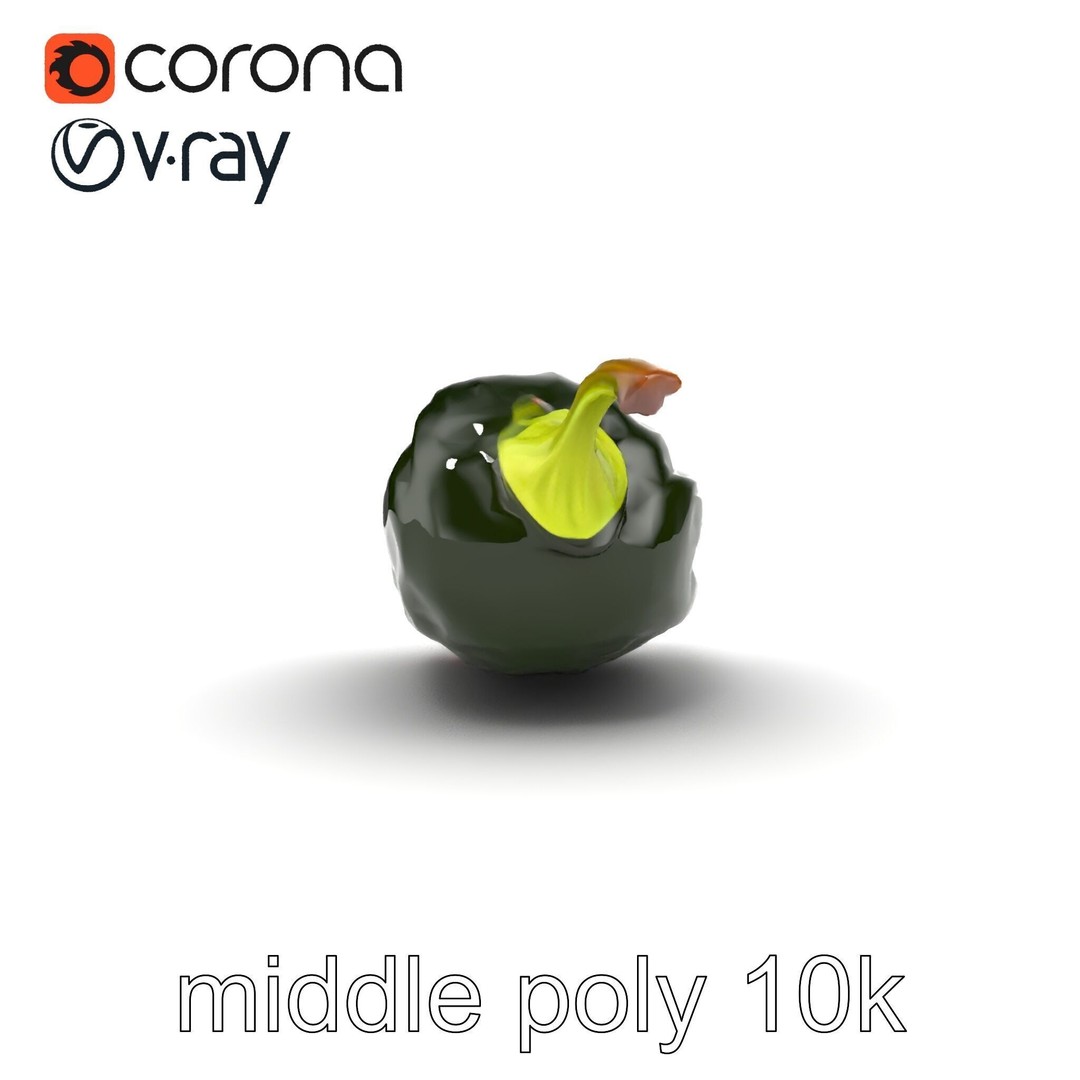 Chile Relleno 3D Model – Low Poly Culinary Asset, FBX, PBR Textures - View 26