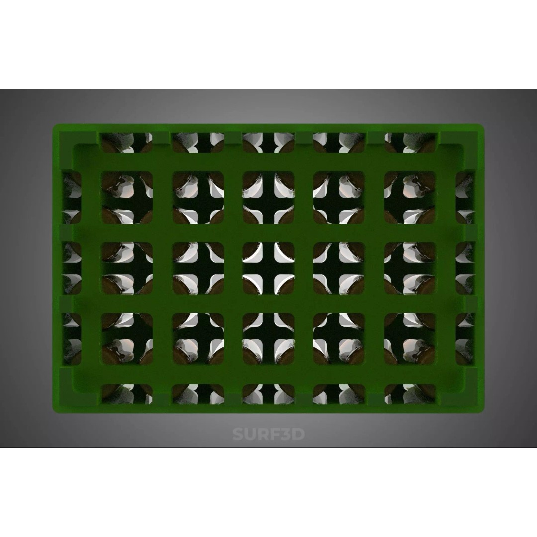 Green Bottles Drink Crate 3D Model – Durable Storage Array, FBX - View 20