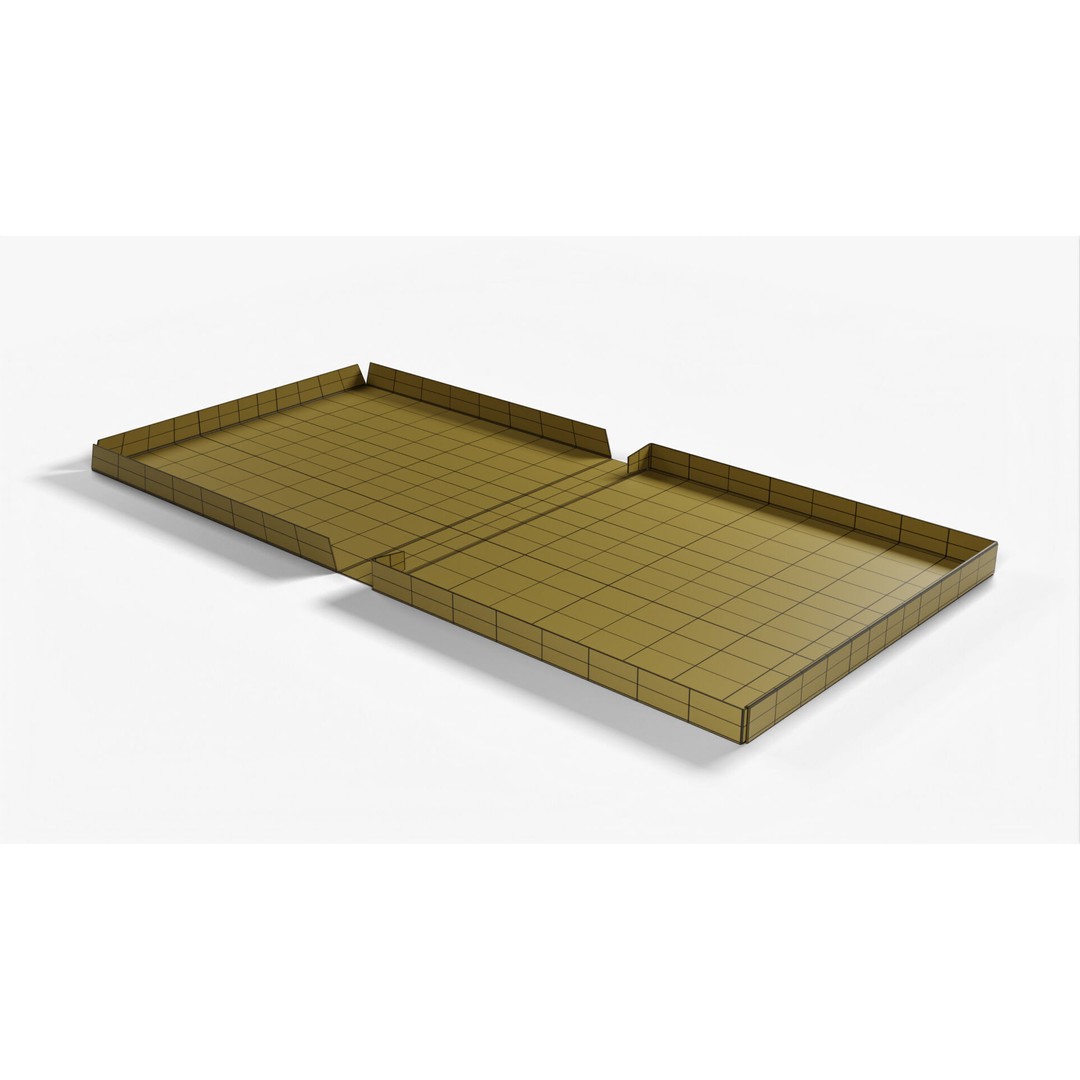 Kraft Paper Pizza Box 3D Model – High Poly PBR Asset, FBX, OBJ - View 12