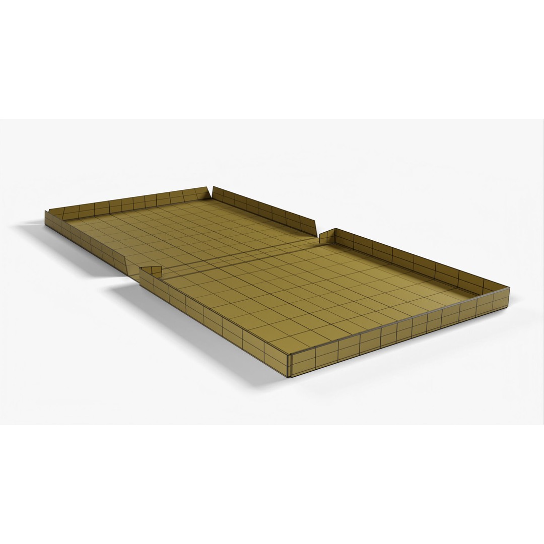 Kraft Paper Pizza Box 3D Model – High Poly PBR Asset, FBX, OBJ - View 13