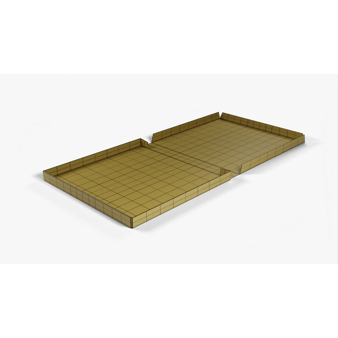Kraft Paper Pizza Box 3D Model – High Poly PBR Asset, FBX, OBJ - View 15