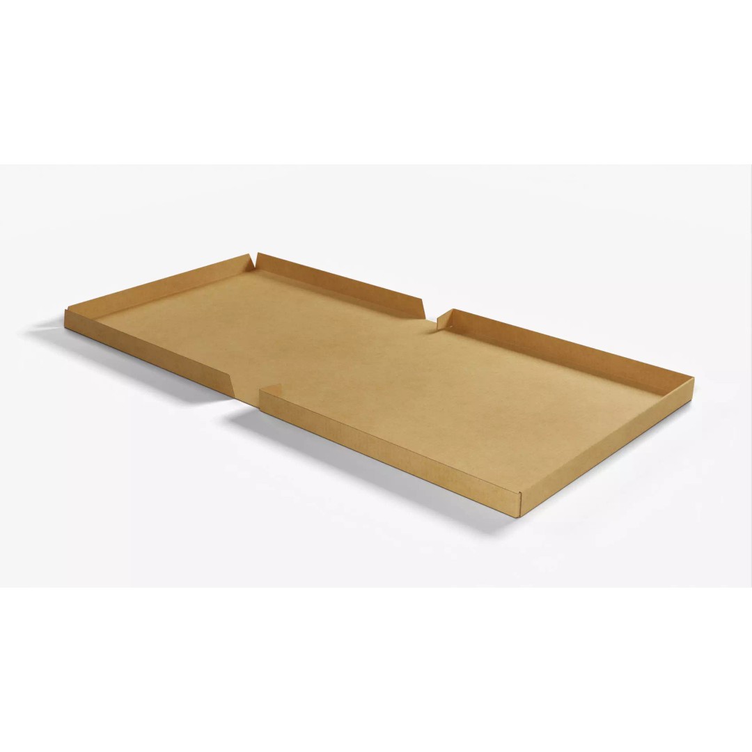 Kraft Paper Pizza Box 3D Model – High Poly PBR Asset, FBX, OBJ - View 2