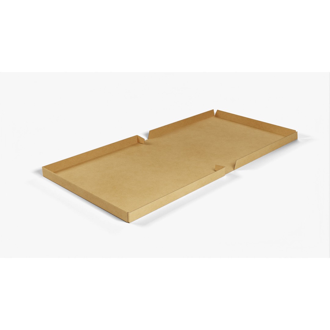 Kraft Paper Pizza Box 3D Model – High Poly PBR Asset, FBX, OBJ - View 5