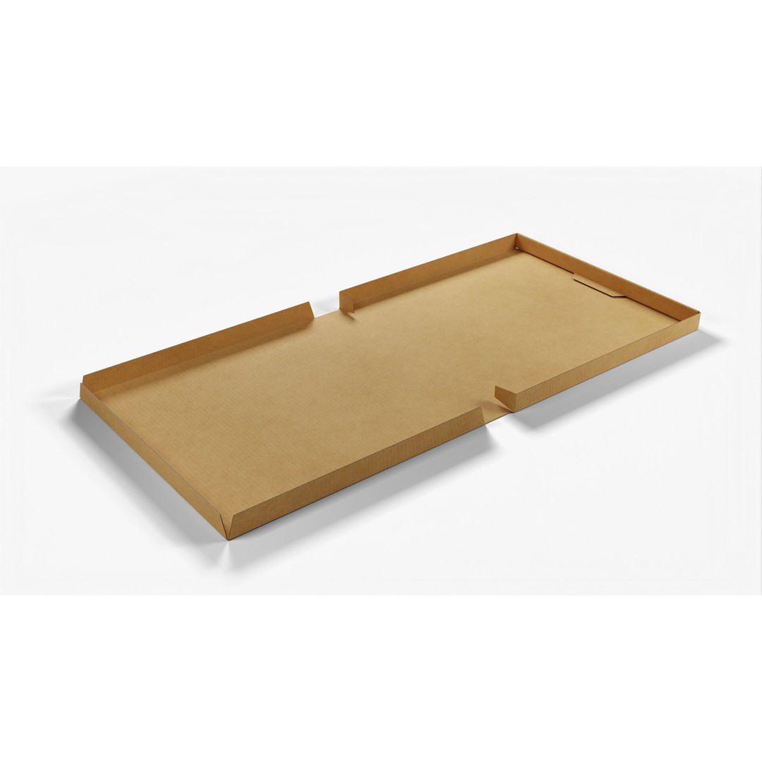 Kraft Paper Pizza Box 3D Model – High Poly PBR Asset, FBX, OBJ - View 6