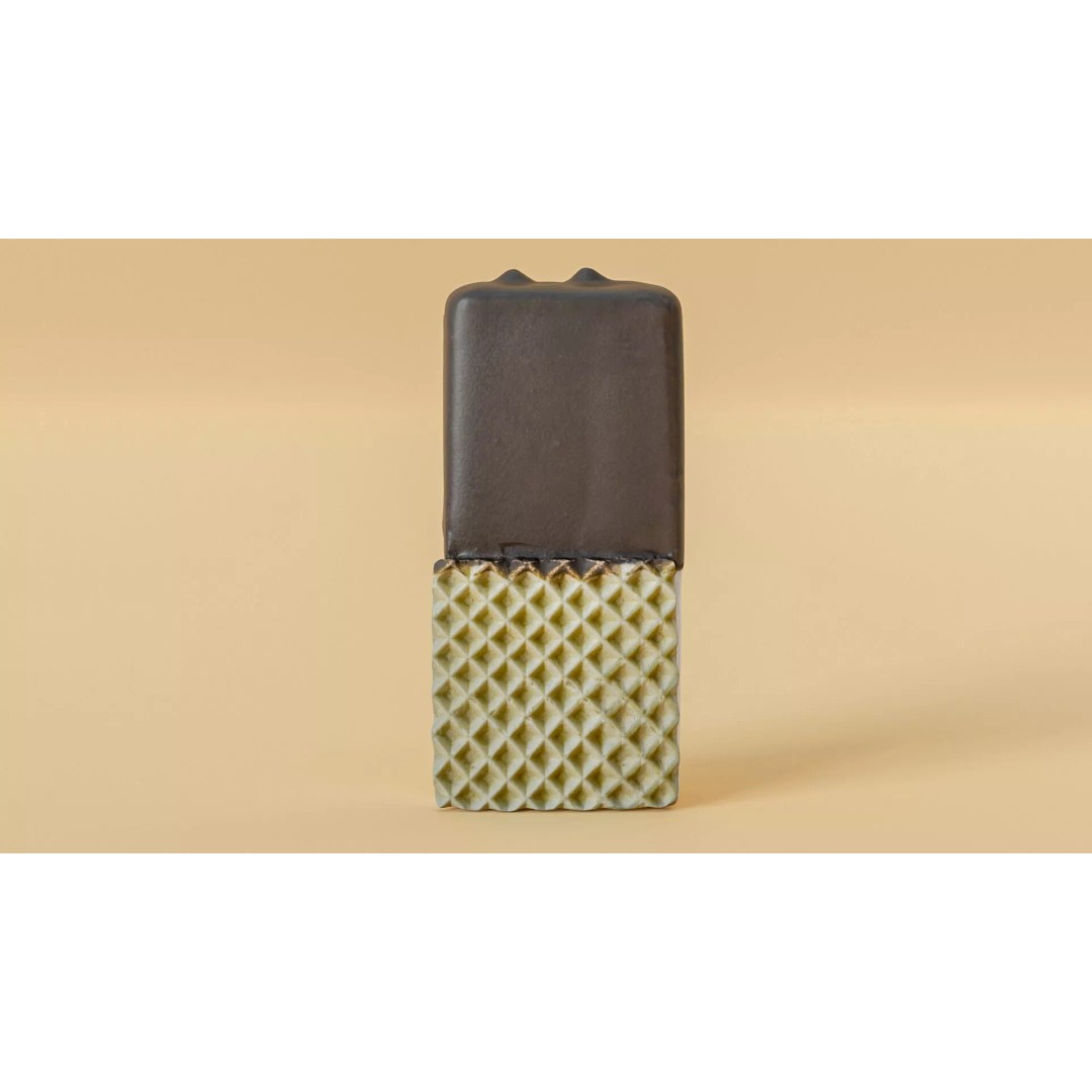 Chocolate Dipped Ice Cream Wafer Sandwich 3D Model – Low Poly PBR Asset, FBX - View 2