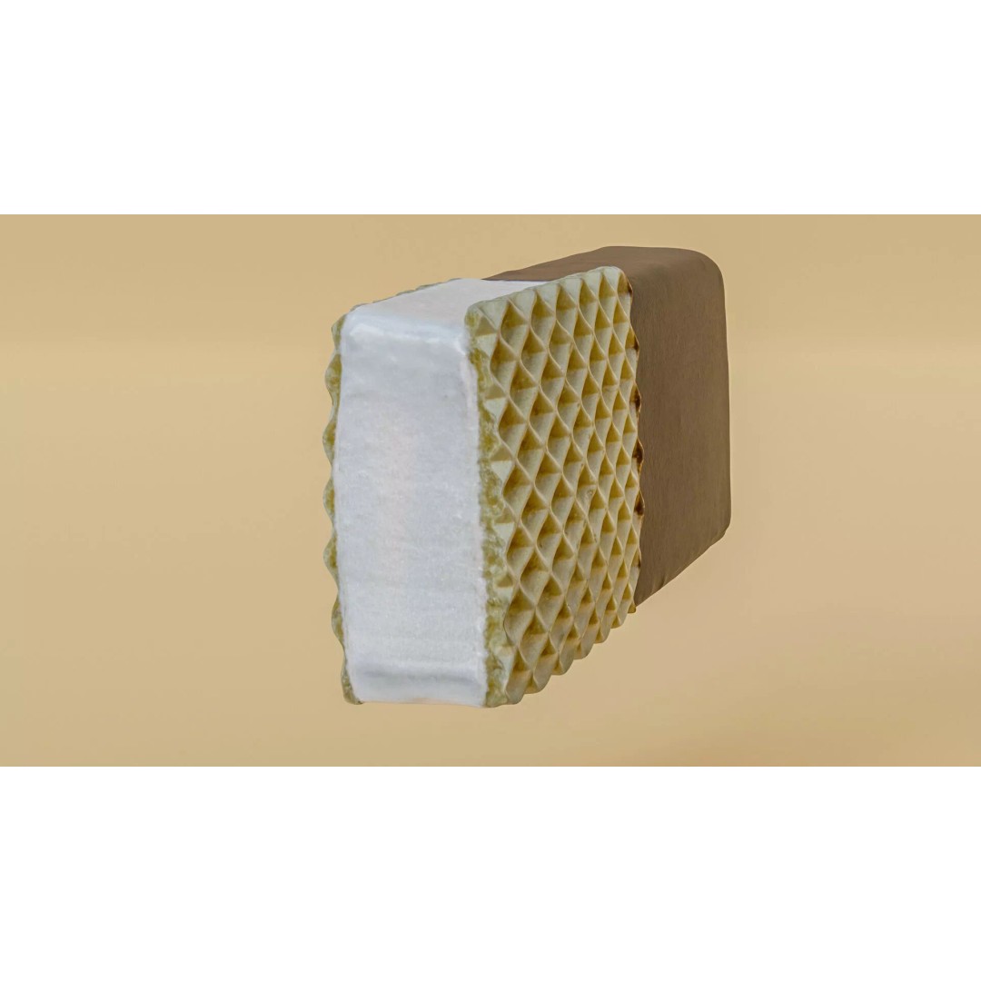 Chocolate Dipped Ice Cream Wafer Sandwich 3D Model – Low Poly PBR Asset, FBX - View 20