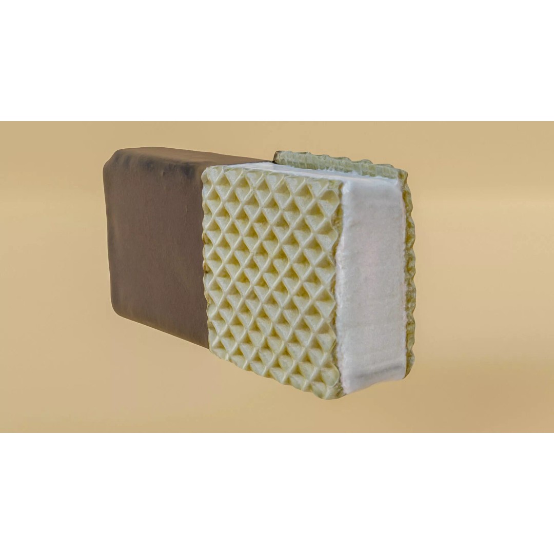 Chocolate Dipped Ice Cream Wafer Sandwich 3D Model – Low Poly PBR Asset, FBX - View 21