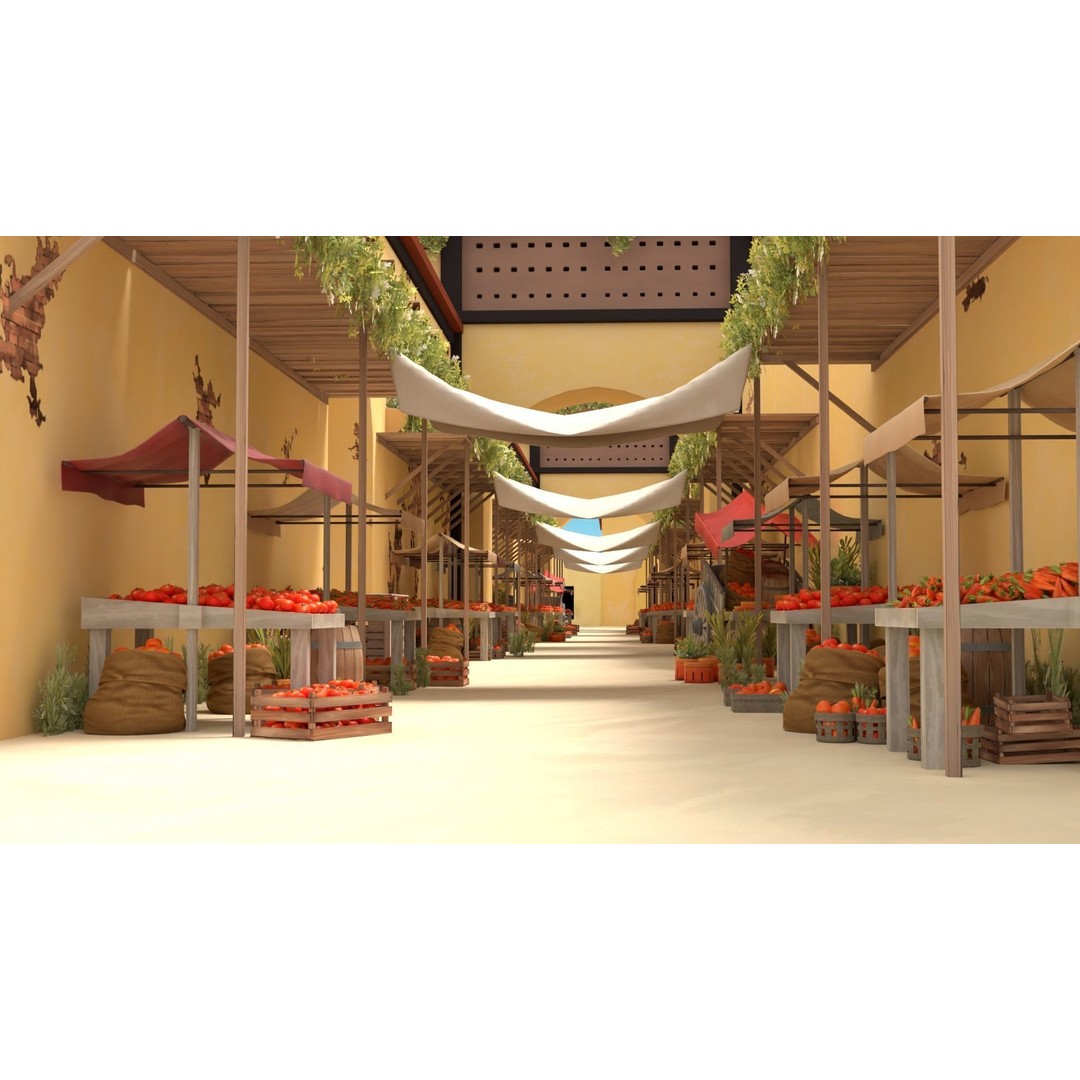 East Sand 3D Model – Low Poly Marketplace Asset, FBX, Blender - View 4