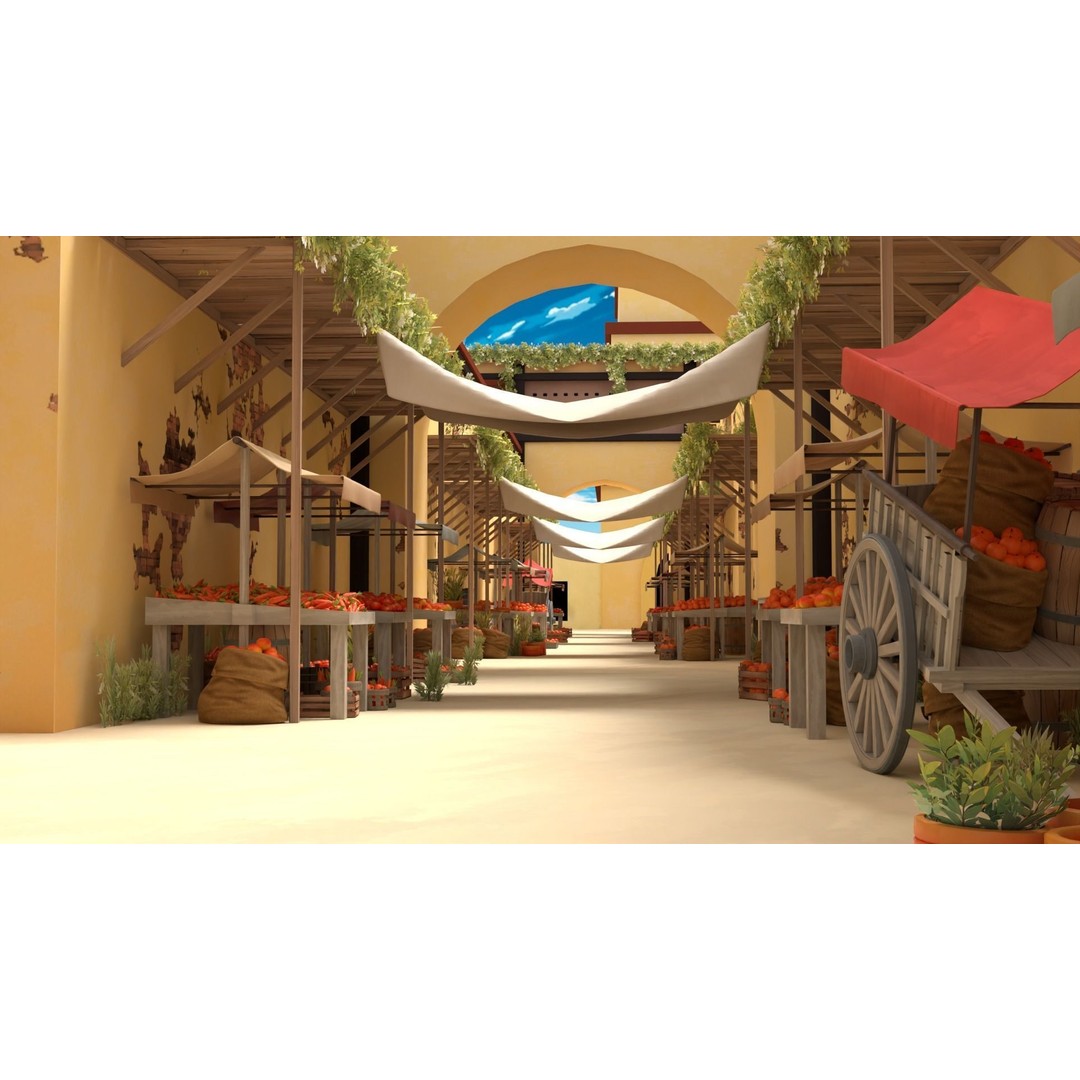 East Sand 3D Model – Low Poly Marketplace Asset, FBX, Blender - View 5