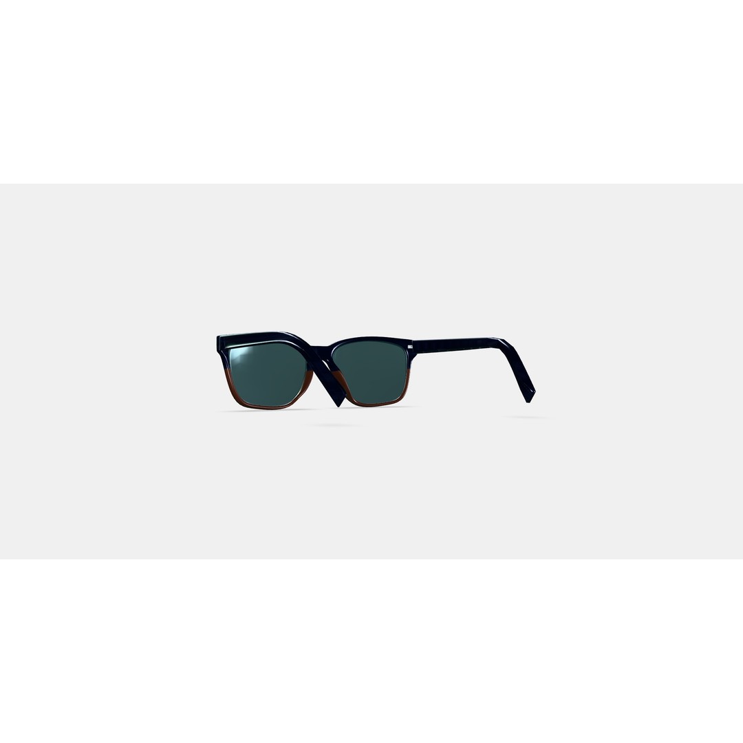 Barkley Low Bridge Fit Sunglasses 3D Model – PBR Game Asset, FBX, OBJ