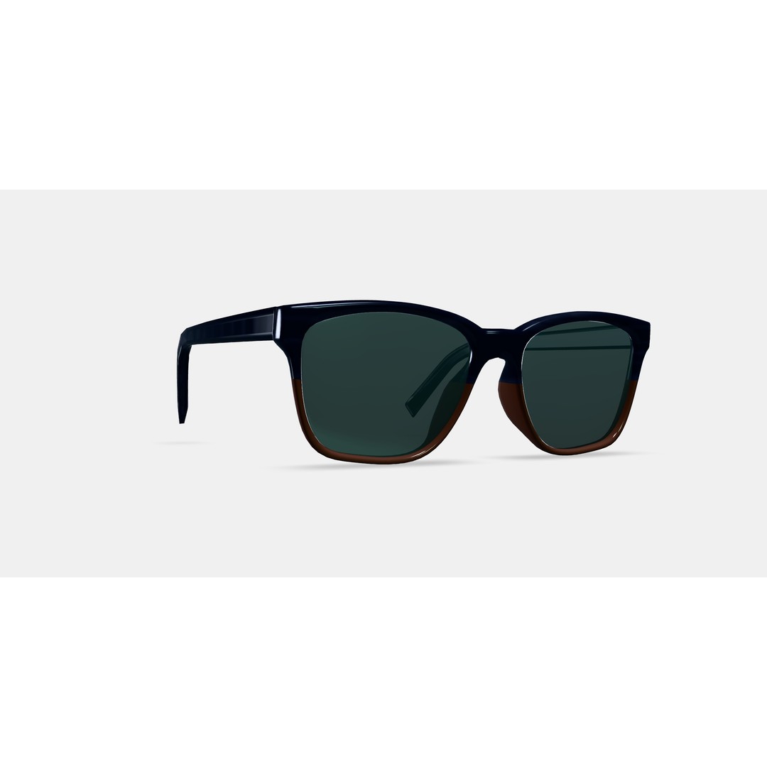 Barkley Low Bridge Fit Sunglasses 3D Model – PBR Game Asset, FBX, OBJ - View 10