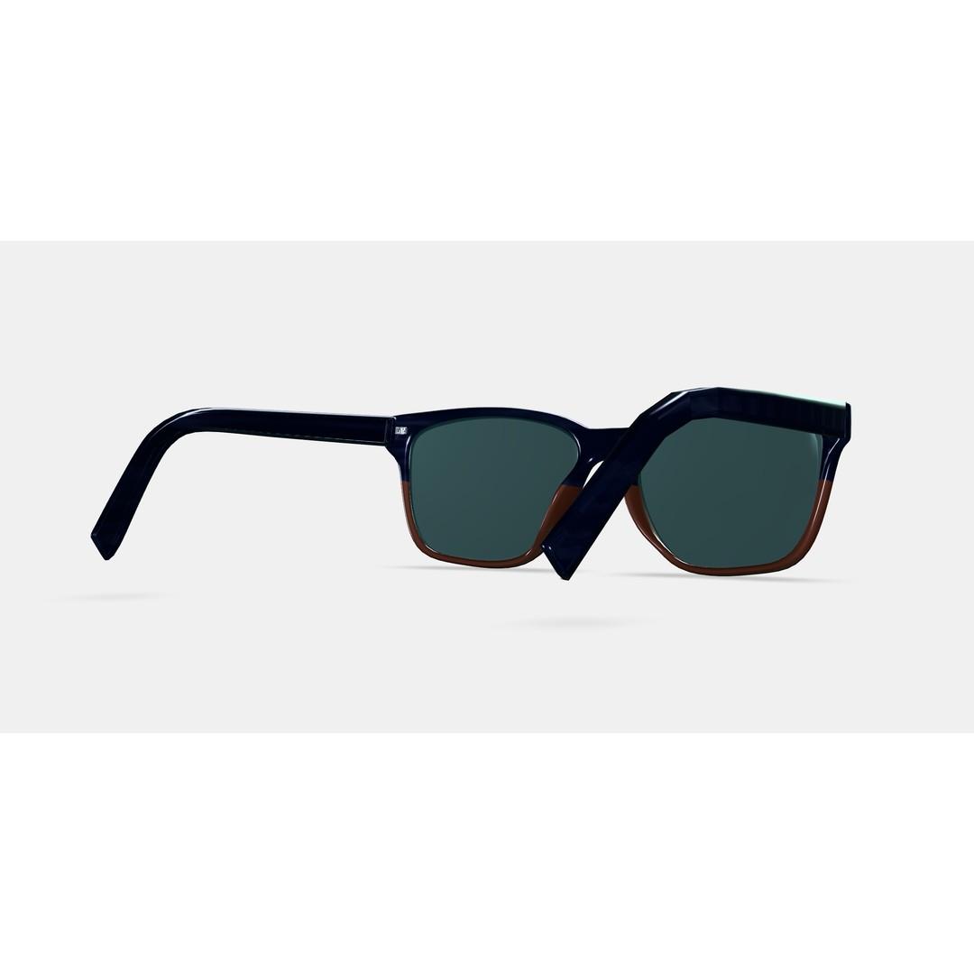 Barkley Low Bridge Fit Sunglasses 3D Model – PBR Game Asset, FBX, OBJ - View 7
