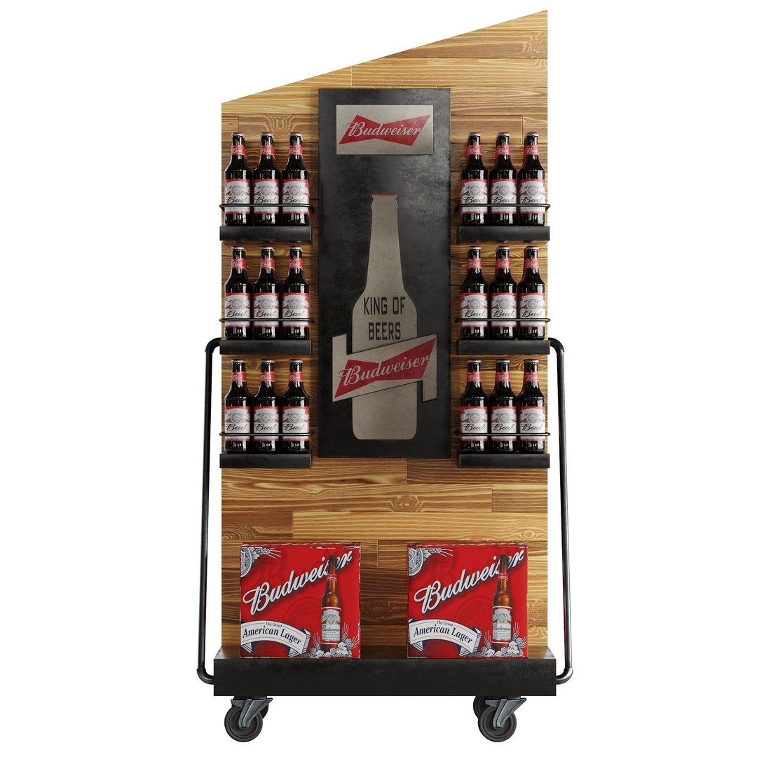 Beer Stand 3D Model – High Poly PBR Asset, FBX, OBJ, Game-Ready - View 11
