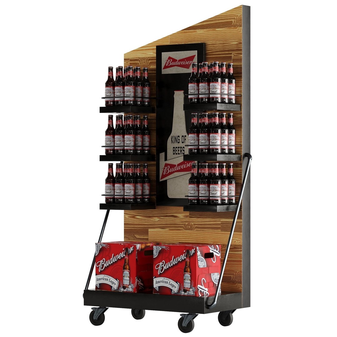 Beer Stand 3D Model – High Poly PBR Asset, FBX, OBJ, Game-Ready - View 12
