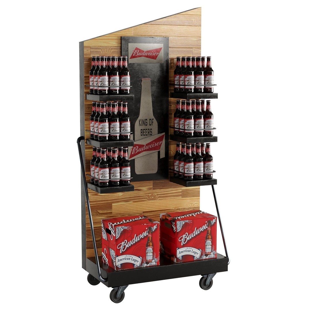 Beer Stand 3D Model – High Poly PBR Asset, FBX, OBJ, Game-Ready - View 15