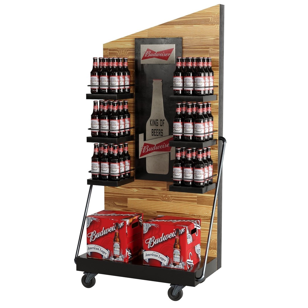 Beer Stand 3D Model – High Poly PBR Asset, FBX, OBJ, Game-Ready - View 16