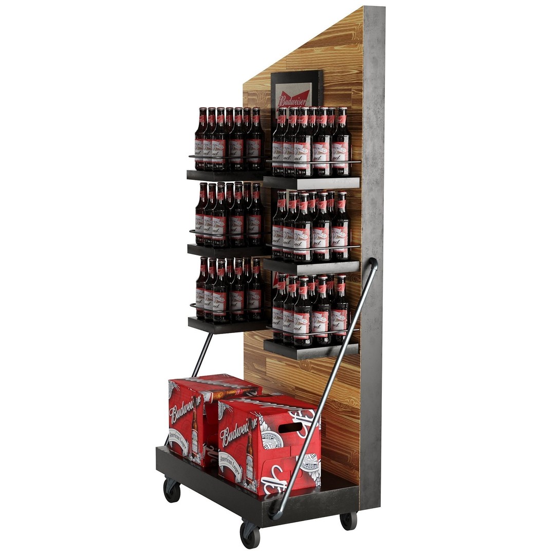 Beer Stand 3D Model – High Poly PBR Asset, FBX, OBJ, Game-Ready - View 19