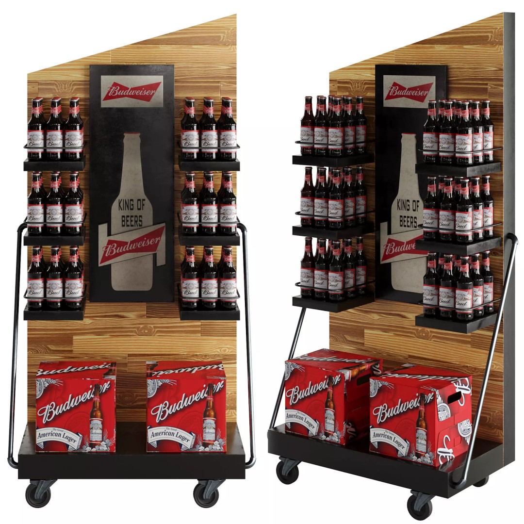 Beer Stand 3D Model – High Poly PBR Asset, FBX, OBJ, Game-Ready - View 2