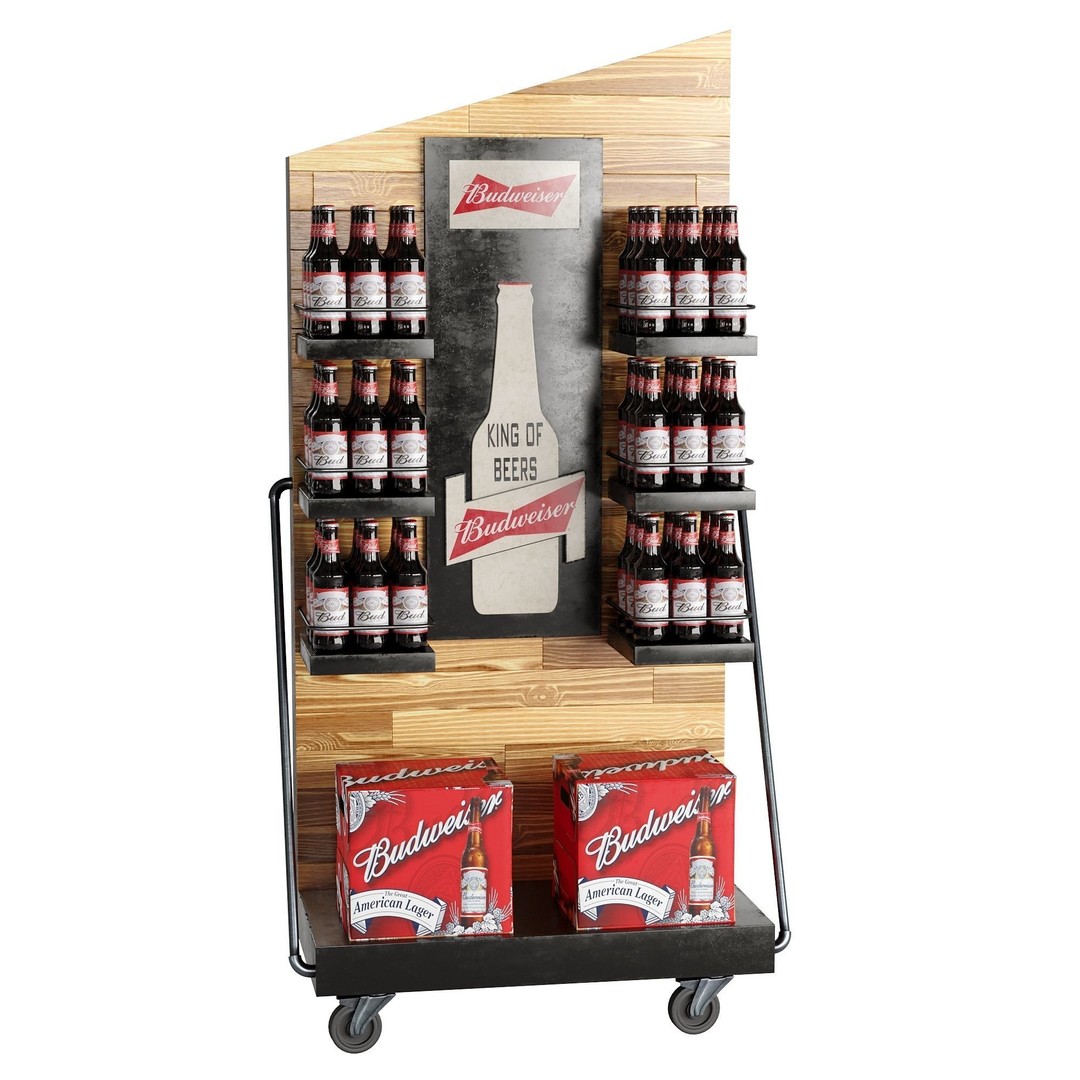 Beer Stand 3D Model – High Poly PBR Asset, FBX, OBJ, Game-Ready - View 22