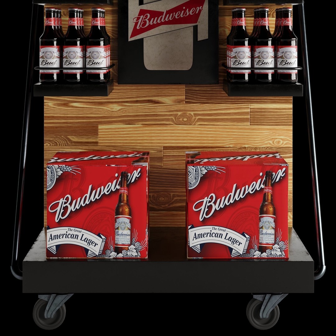 Beer Stand 3D Model – High Poly PBR Asset, FBX, OBJ, Game-Ready - View 27