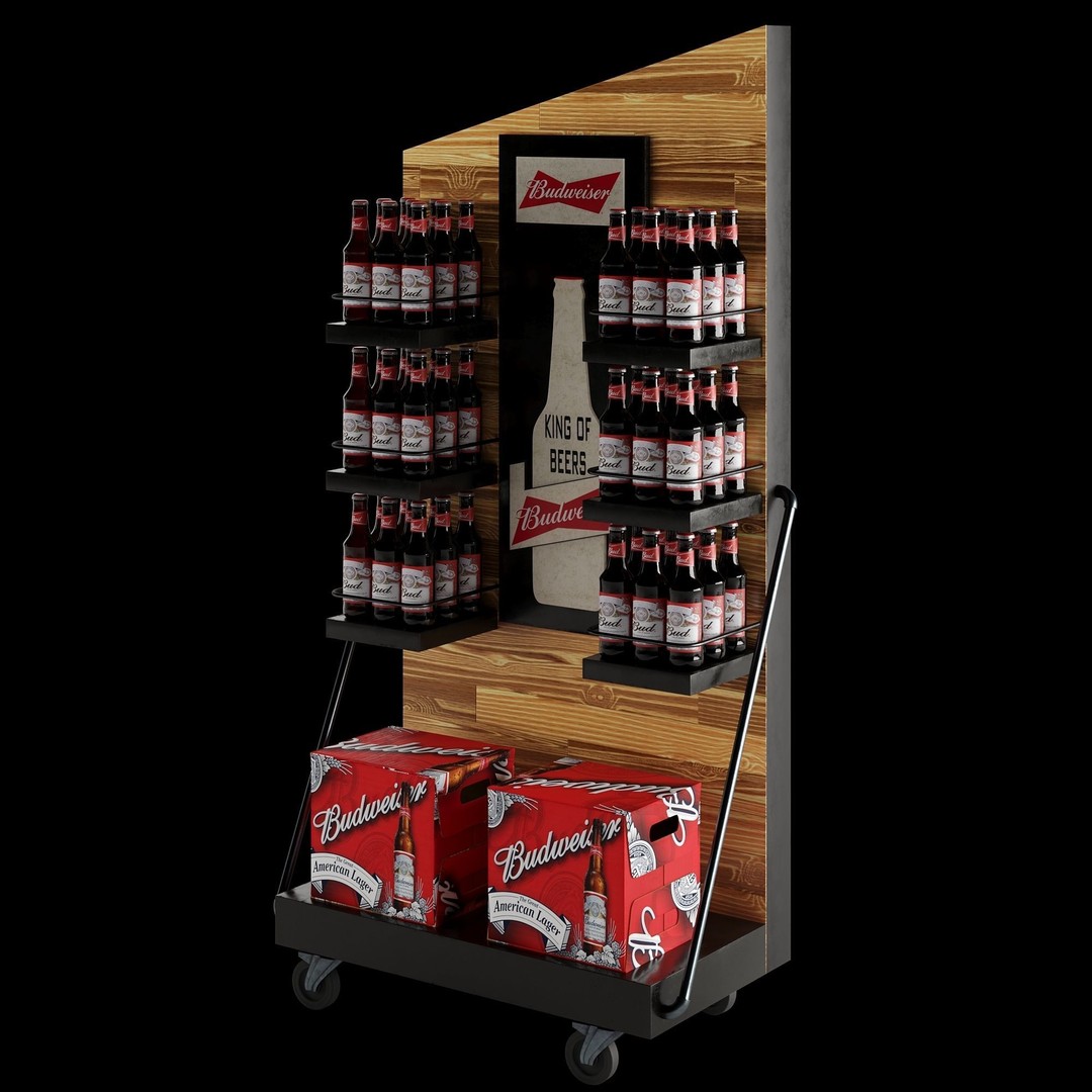 Beer Stand 3D Model – High Poly PBR Asset, FBX, OBJ, Game-Ready - View 28