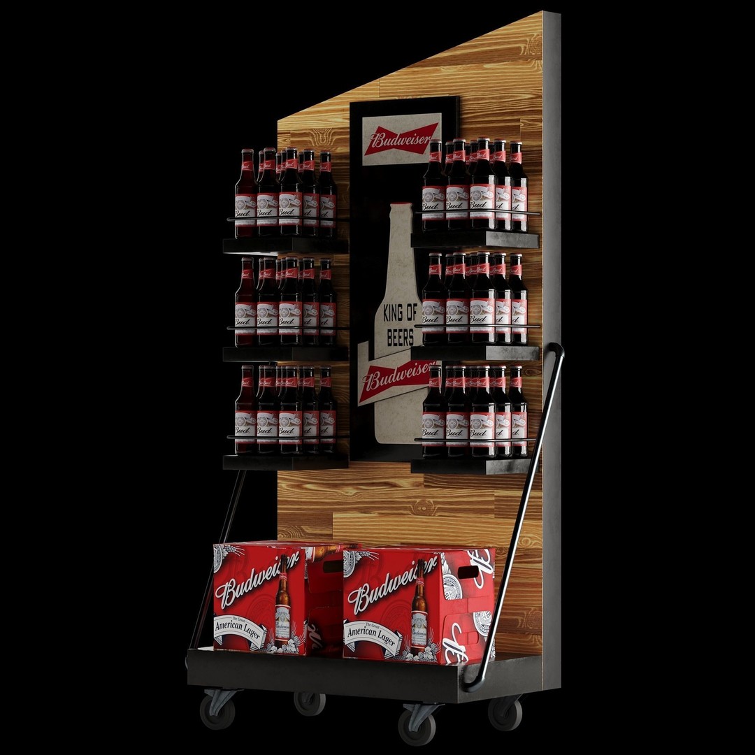Beer Stand 3D Model – High Poly PBR Asset, FBX, OBJ, Game-Ready - View 31