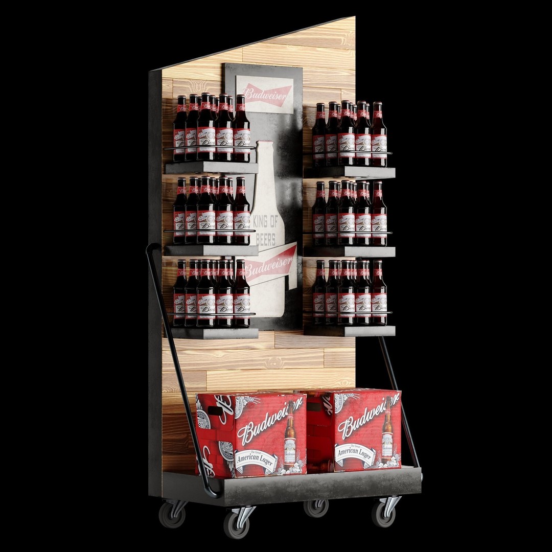 Beer Stand 3D Model – High Poly PBR Asset, FBX, OBJ, Game-Ready - View 32