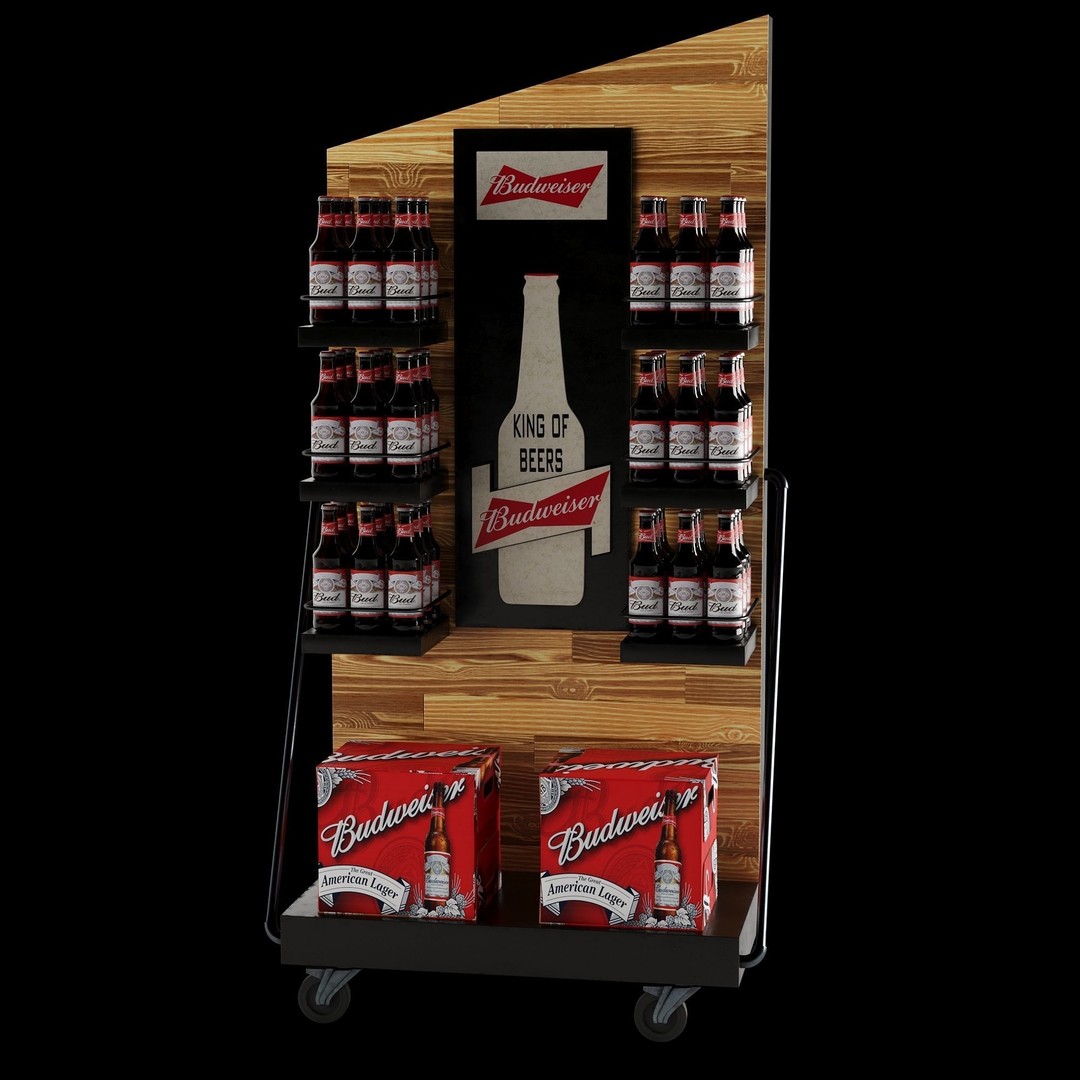 Beer Stand 3D Model – High Poly PBR Asset, FBX, OBJ, Game-Ready - View 33