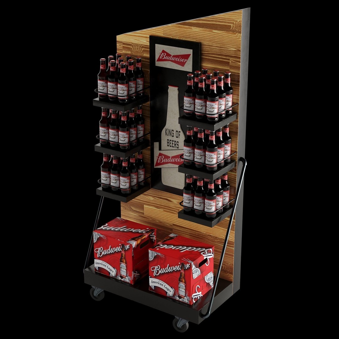 Beer Stand 3D Model – High Poly PBR Asset, FBX, OBJ, Game-Ready - View 35
