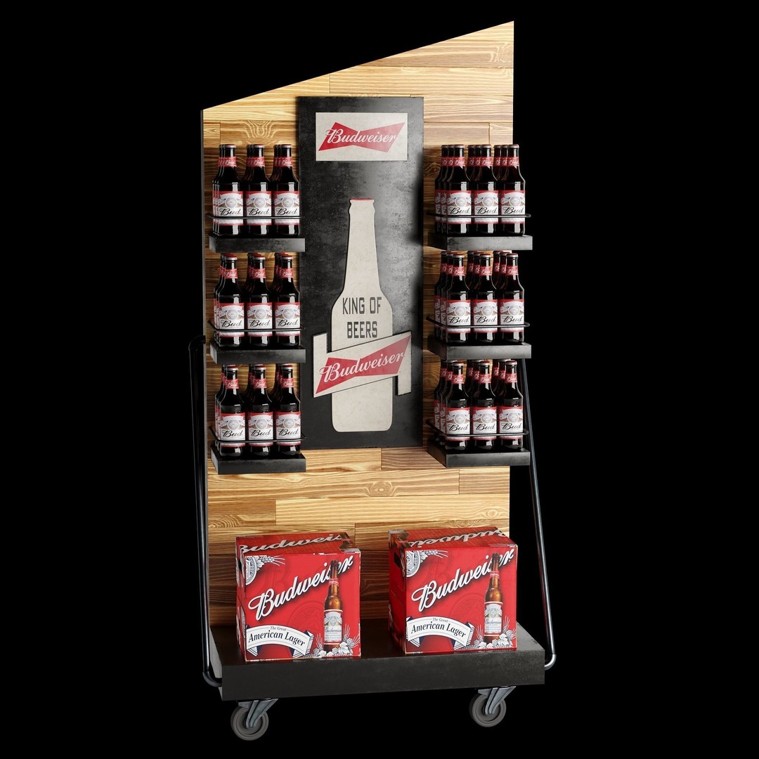 Beer Stand 3D Model – High Poly PBR Asset, FBX, OBJ, Game-Ready - View 37