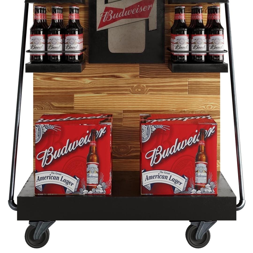 Beer Stand 3D Model – High Poly PBR Asset, FBX, OBJ, Game-Ready - View 7